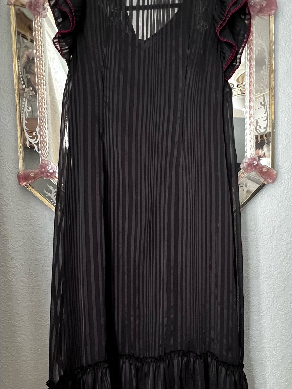 Anthropologie, Not So Serious, size 16 beaded Corsica dress - Picture 9 of 10